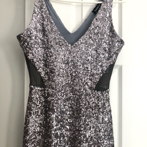Bebe Sequin Mini Dress - Picture 3 of 5
